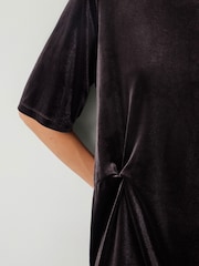 Hush Brown Vicky Velvet Mini Dress - Image 4 of 5