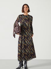 Hush Green Daniela Midi Dress - Image 1 of 5