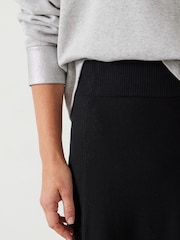 Hush Black Zola Volume Knitted Midi Skirt - Image 4 of 5