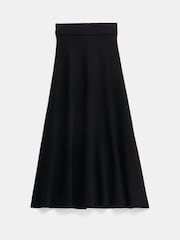 Hush Black Zola Volume Knitted Midi Skirt - Image 5 of 5