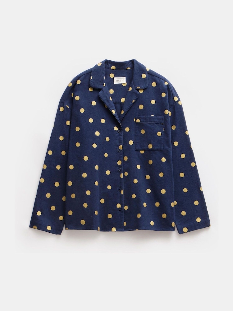Hush 100% bombaž Amita flanelasta folija polka pikama pižama - Slika 5 iz 5