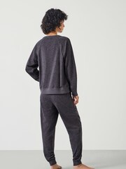 Hush Grey Joelle Jersey Joggers Animal Print Pyjamas - Image 2 of 5