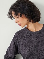 Hush Grey Joelle Jersey Joggers Animal Print Pyjamas - Image 4 of 5
