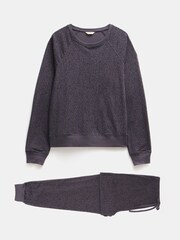Hush Grey Joelle Jersey Joggers Animal Print Pyjamas - Image 5 of 5