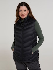 Mountain Warehouse Black Womens Seasons Faux Fur Lined Gilet - Image 1 of 4