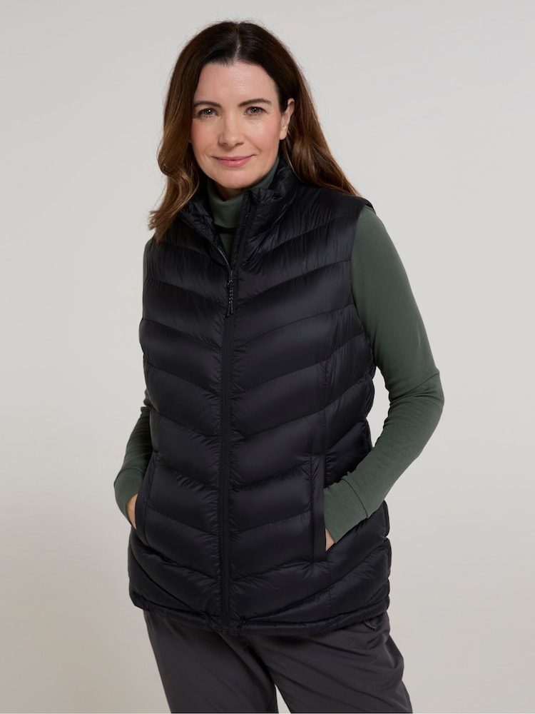 Mountain Warehouse Black Womens Seasons Faux Fur Lined Gilet - Image 1 of 4