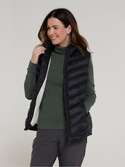 Mountain Warehouse Black Womens Seasons Faux Fur Lined Gilet - Image 2 of 4