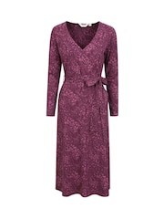 Mountain Warehouse Purple Womens Santorini Midi Wrap Dress - Image 1 of 7