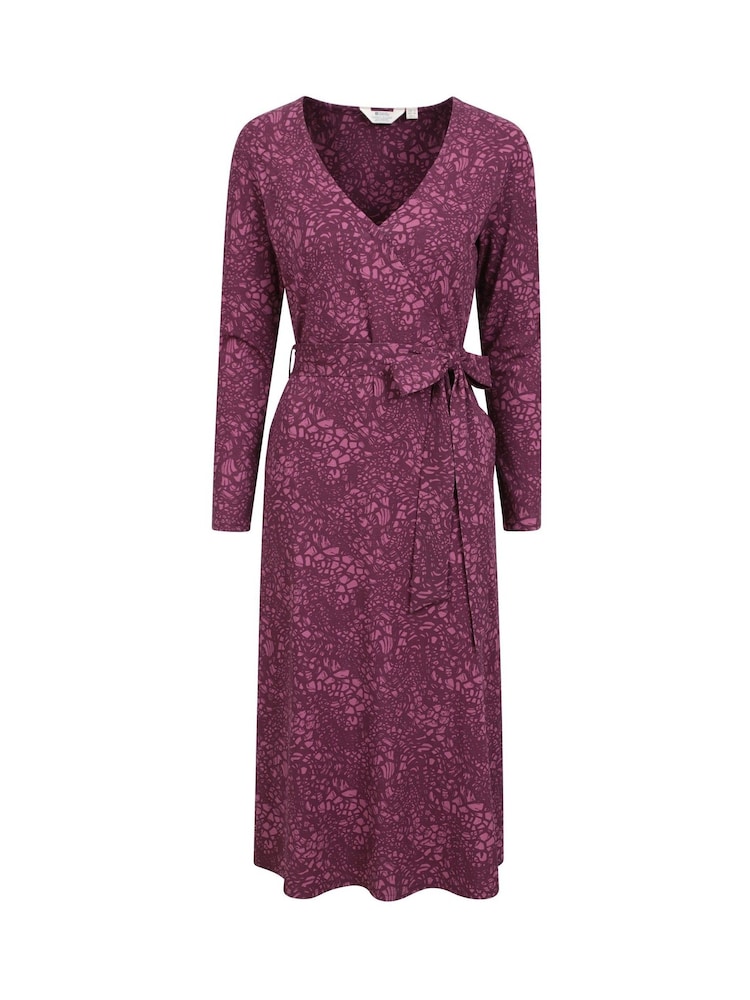 Mountain Warehouse Purple Womens Santorini Midi Wrap Dress - Image 1 of 7