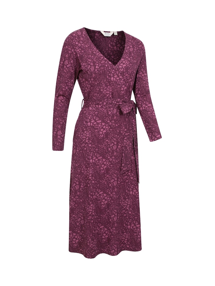 Mountain Warehouse Purple Womens Santorini Midi Wrap Dress - Image 2 of 7
