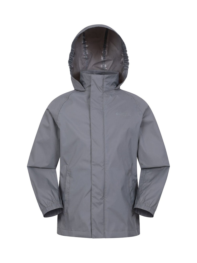 Mountain Warehouse Grey Kids Pakka II Waterproof Jacket - Image 1 of 6