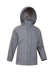 Mountain Warehouse Grey Kids Pakka II Waterproof Jacket - Image 3 of 6