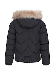 Mountain Warehouse Black Kids Galaxy Short Water Resistant Jacket - Image 2 of 6