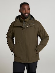 Mountain Warehouse Green Mens Alaskan Extreme 3 in 1 Waterproof Jacket - Image 1 of 4
