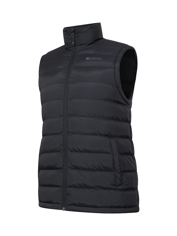 Mountain Warehouse Black Mens Seasons Faux Fur Lined Padded Gilet - Image 10 of 10
