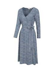 Mountain Warehouse Blue Womens Santorini Midi Wrap Dress - Image 3 of 7