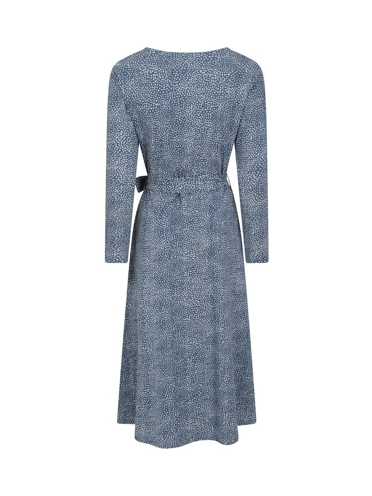 Mountain Warehouse Blue Womens Santorini Midi Wrap Dress - Image 4 of 7