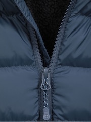 Mountain Warehouse Blue Mens Seasons Faux Fur Lined Padded Gilet - Image 10 of 10