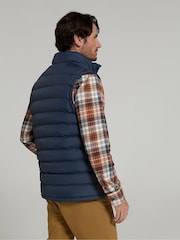 Mountain Warehouse Blue Mens Seasons Faux Fur Lined Padded Gilet - Image 2 of 10