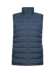 Mountain Warehouse Blue Mens Seasons Faux Fur Lined Padded Gilet - Image 5 of 10