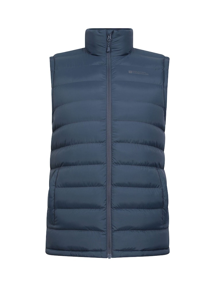 Mountain Warehouse Blue Mens Seasons Faux Fur Lined Padded Gilet - Image 5 of 10