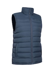 Mountain Warehouse Blue Mens Seasons Faux Fur Lined Padded Gilet - Image 8 of 10