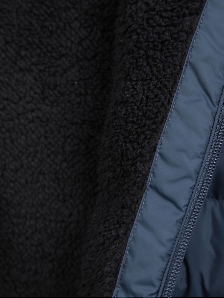 Mountain Warehouse Blue Mens Seasons Faux Fur Lined Padded Gilet - Image 9 of 10