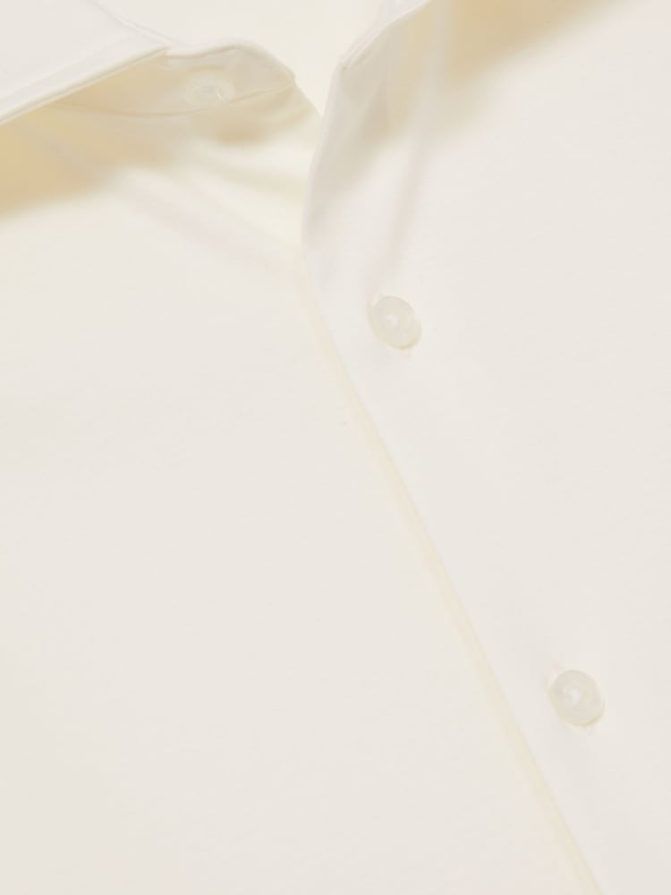 Reiss Ecru Duke Cotton-Jersey Button-Through Shirt - Image 6 of 6