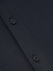 Reiss Navy Duke Cotton-Jersey Button-Through Shirt - Image 6 of 6