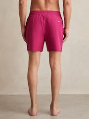 Reiss Dark Pink Cliff Drawstring Swim Shorts - Image 4 of 5
