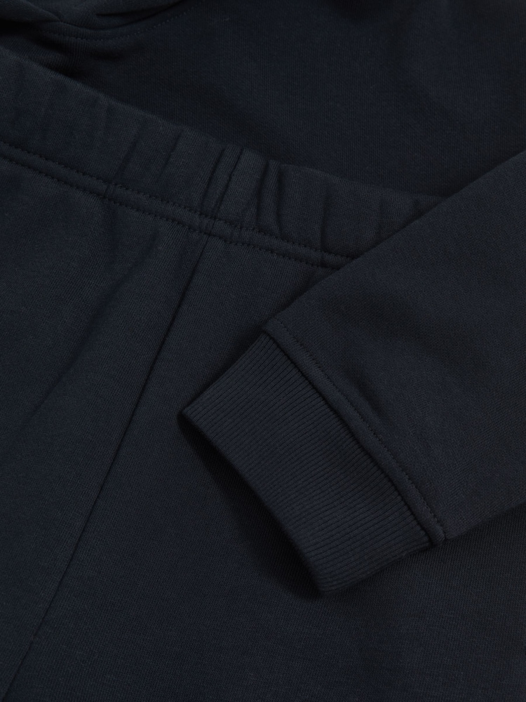 Reiss Navy Harp Cotton Blend Hoodie And Joggers Set - Image 3 of 3