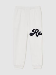 Wit - Reiss Clayton Cotton-Blend Logo Script Joggers - Image 2 of 5
