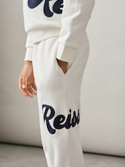 Wit - Reiss Clayton Cotton-Blend Logo Script Joggers - Image 4 of 5