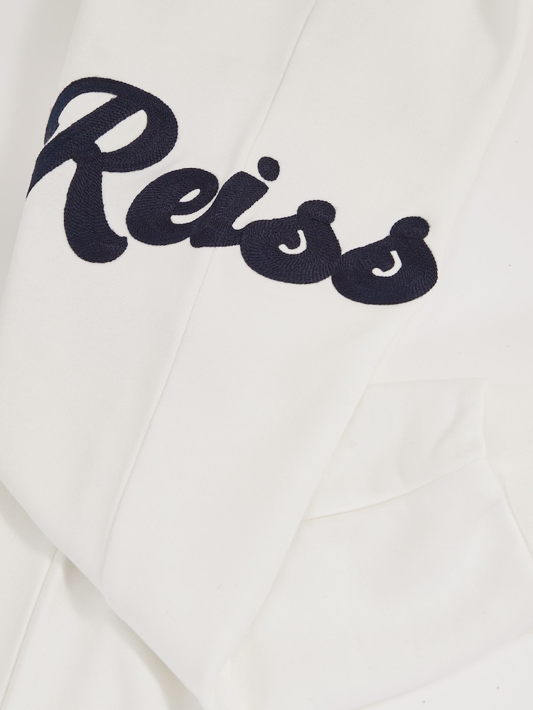 Wit - Reiss Clayton Cotton-Blend Logo Script Joggers - Image 5 of 5
