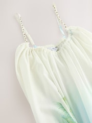 Green/Blue Volume Maxi Dress - Image 9 of 9