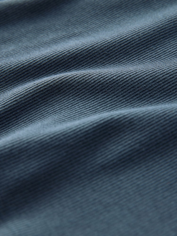 Navy Crinkle Texture Jersey/Woven Mix Midi Dress - Image 9 of 9 Navy Crinkle Texture Jersey/Woven Mix Midi Dress - Image 9 of 9