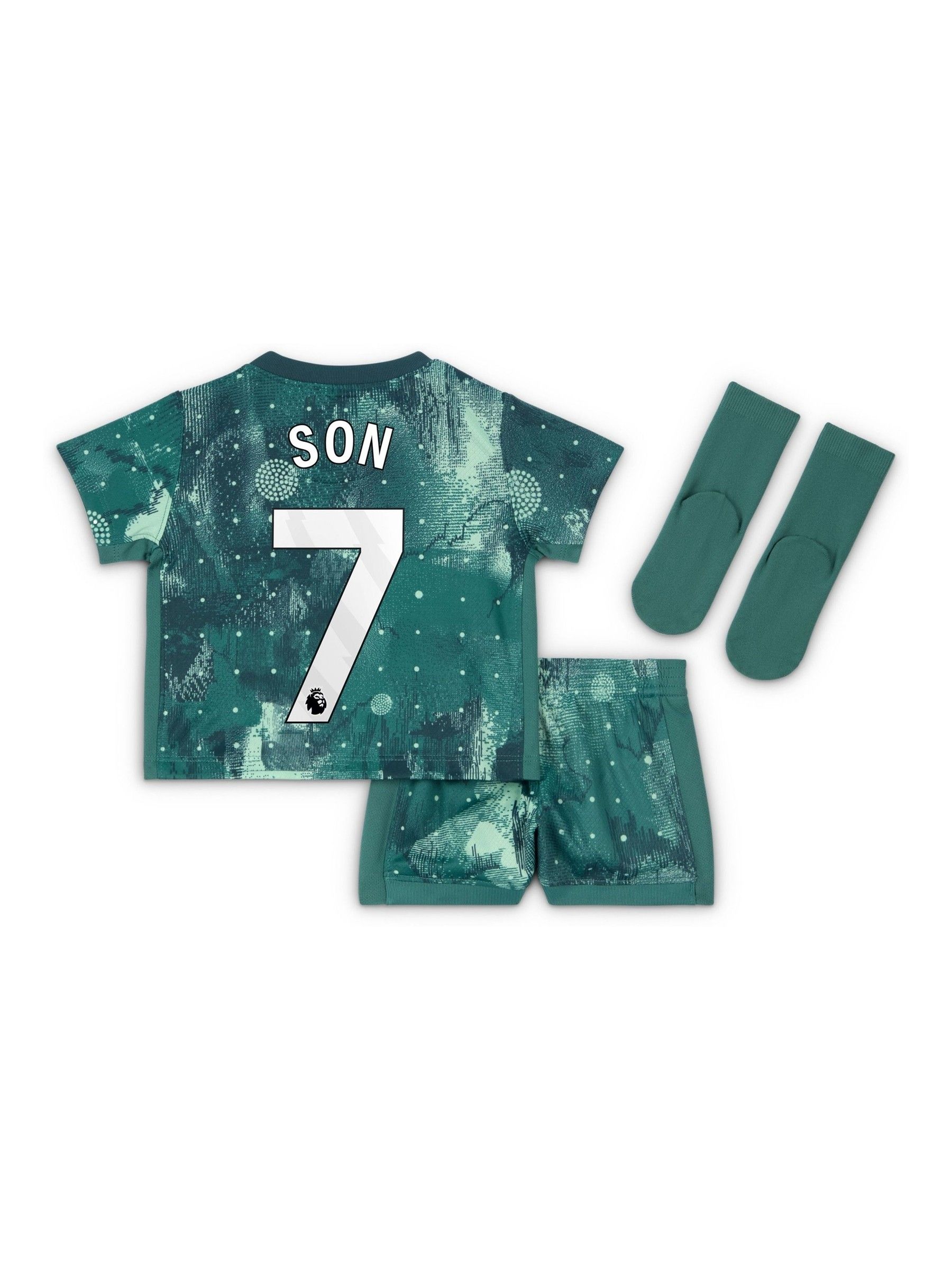 Nike Green Tottenham Hotspur Third Stadium Mini Kit Shirt 2024-25 - Image 3 of 3