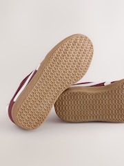 Burgundy Red Standard Fit (F) Lace-Up Trainers - Image 3 of 5