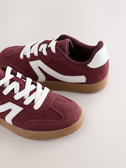 Burgundy Red Standard Fit (F) Lace-Up Trainers - Image 4 of 5