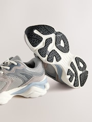 Grey Standard Fit (F) Lace Up Trainers - Image 5 of 5