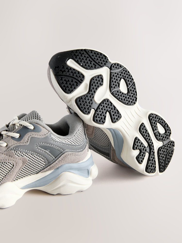 Grey Standard Fit (F) Lace Up Trainers - Image 5 of 5 Grey Standard Fit (F) Lace Up Trainers - Image 5 of 5