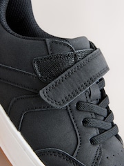 Black Touch Fastening Elastic Lace Trainers - Image 5 of 6