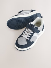Blue Touch Fastening Elastic Lace Trainers - Image 5 of 8