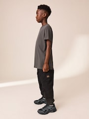 Black Standard Fit (F) Lace Up Trainers - Image 2 of 6