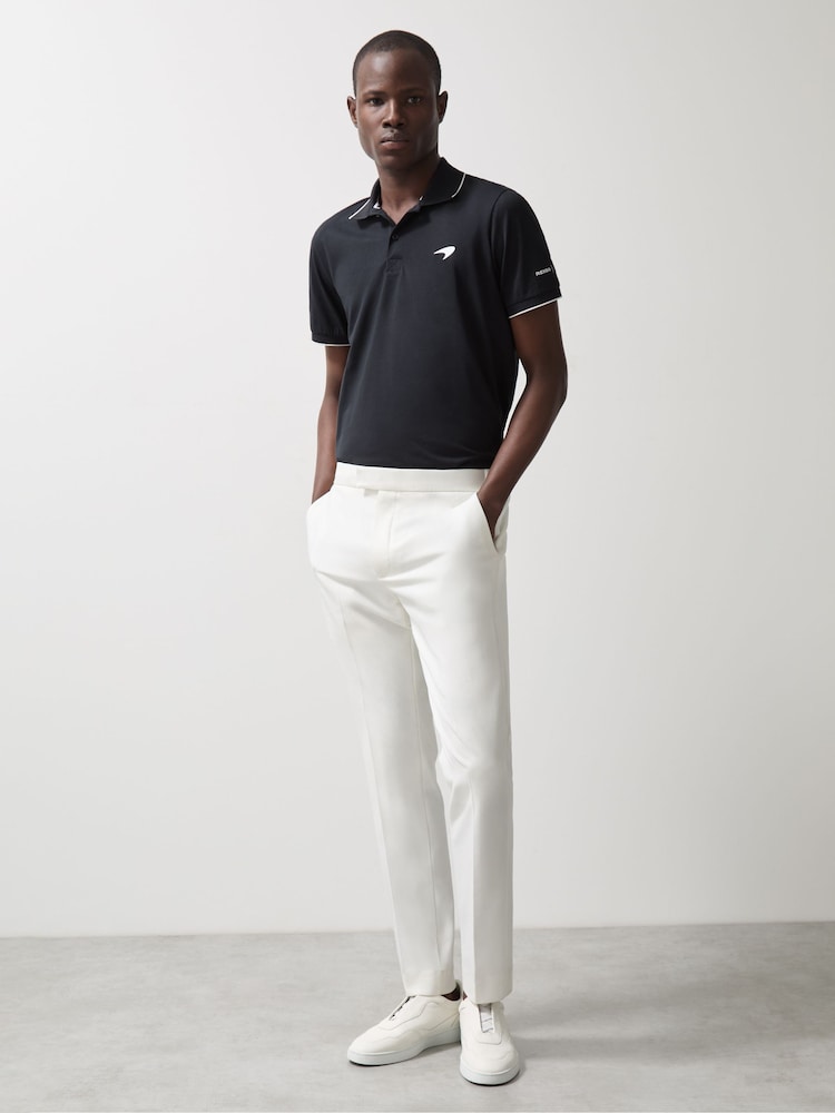 Reiss Navy Crypto McLaren F1 Team Cotton Polo Shirt - Image 1 of 7