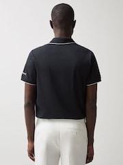 Reiss Navy Crypto McLaren F1 Team Cotton Polo Shirt - Image 4 of 7