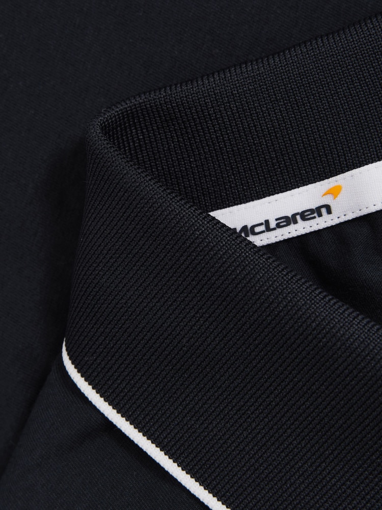 Reiss Navy Crypto McLaren F1 Team Cotton Polo Shirt - Image 5 of 7