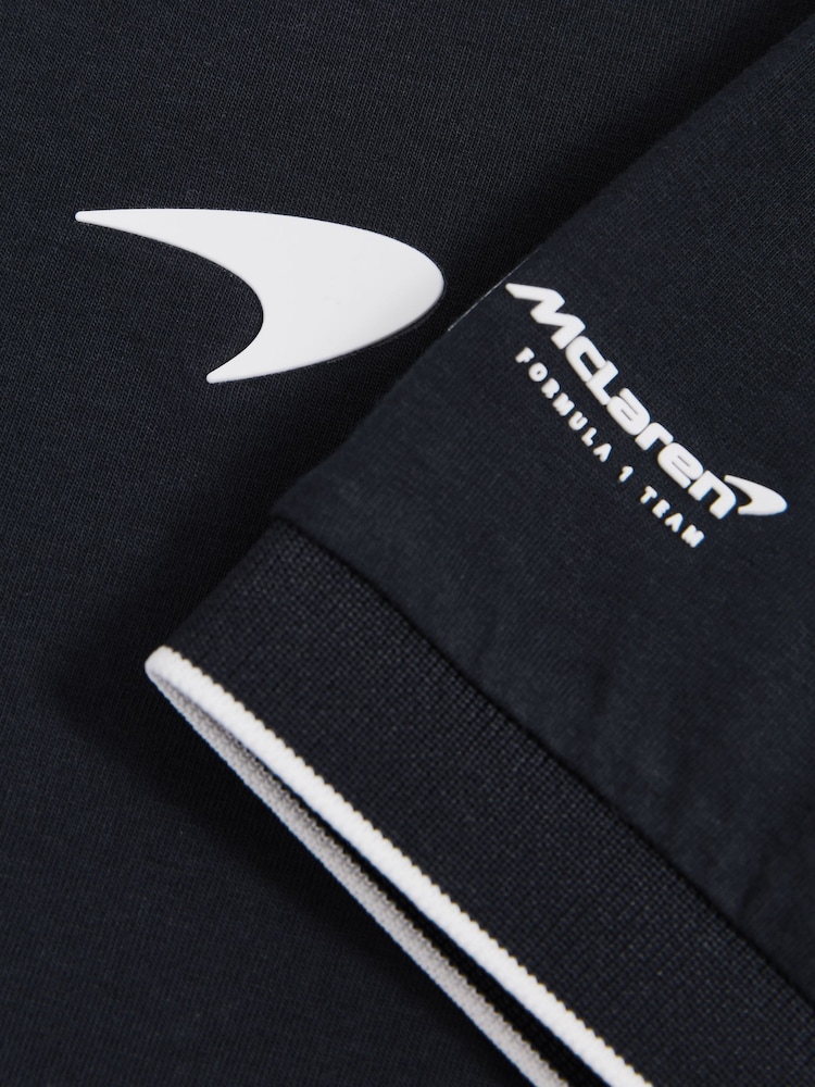 Reiss Navy Crypto McLaren F1 Team Cotton Polo Shirt - Image 6 of 7