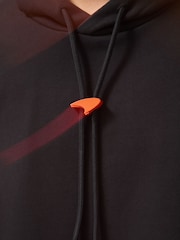 Reiss Black Zak McLaren F1 Team Oversize Toggle Hoodie Unisex Fit - Image 7 of 10