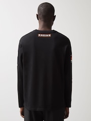 Reiss Black Oval McLaren F1 Team Cotton Logo T-Shirt Unisex Fit - Image 2 of 7